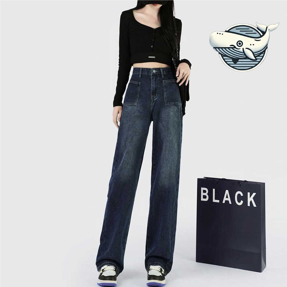 세련된 여름 와이드핏 청바지 멋스러운 빅포켓