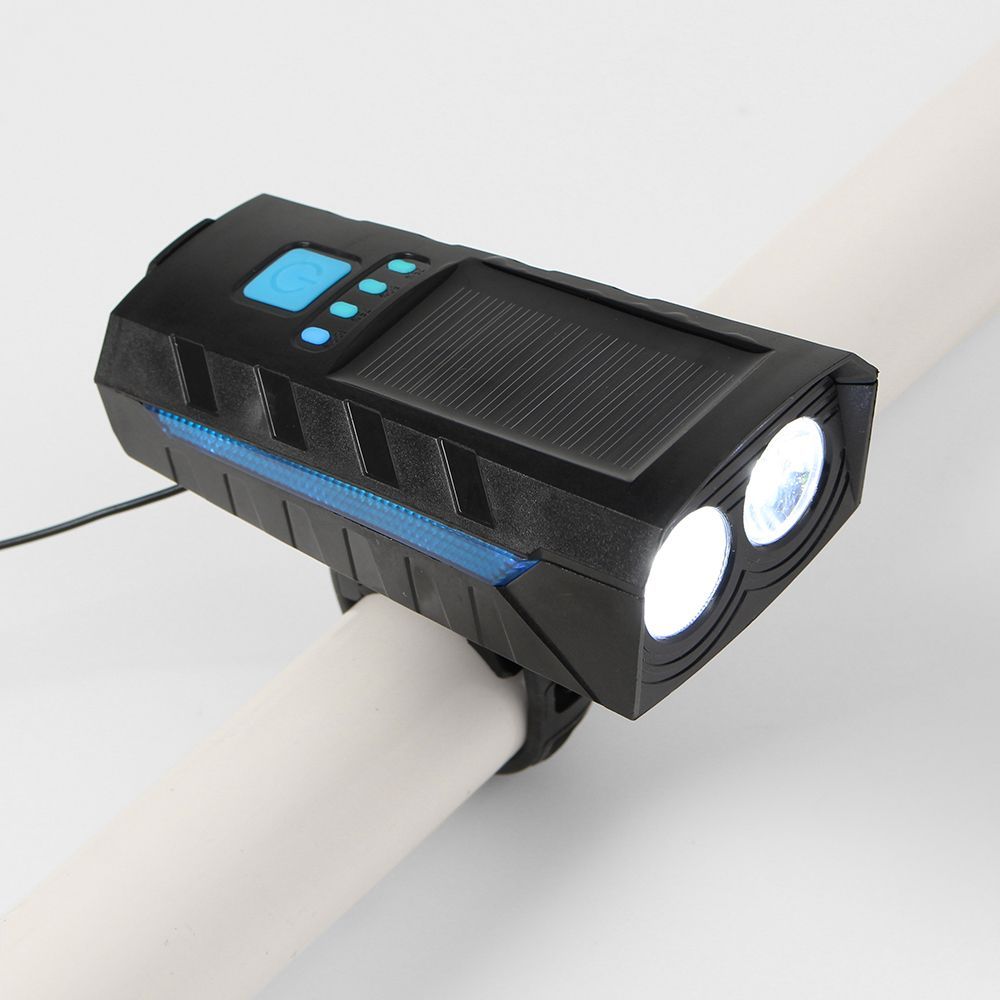 리크플 태양광충전 자전거전조등 4000mAh 자전거벨