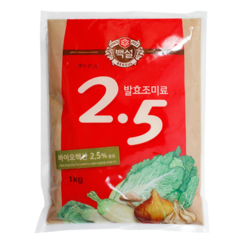 백설 핵산2.5(발효조미료) 1kg 조미료