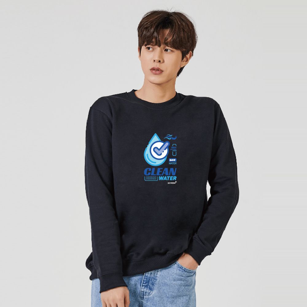 키밍 CLEAN WATER 맨투맨 후드티
