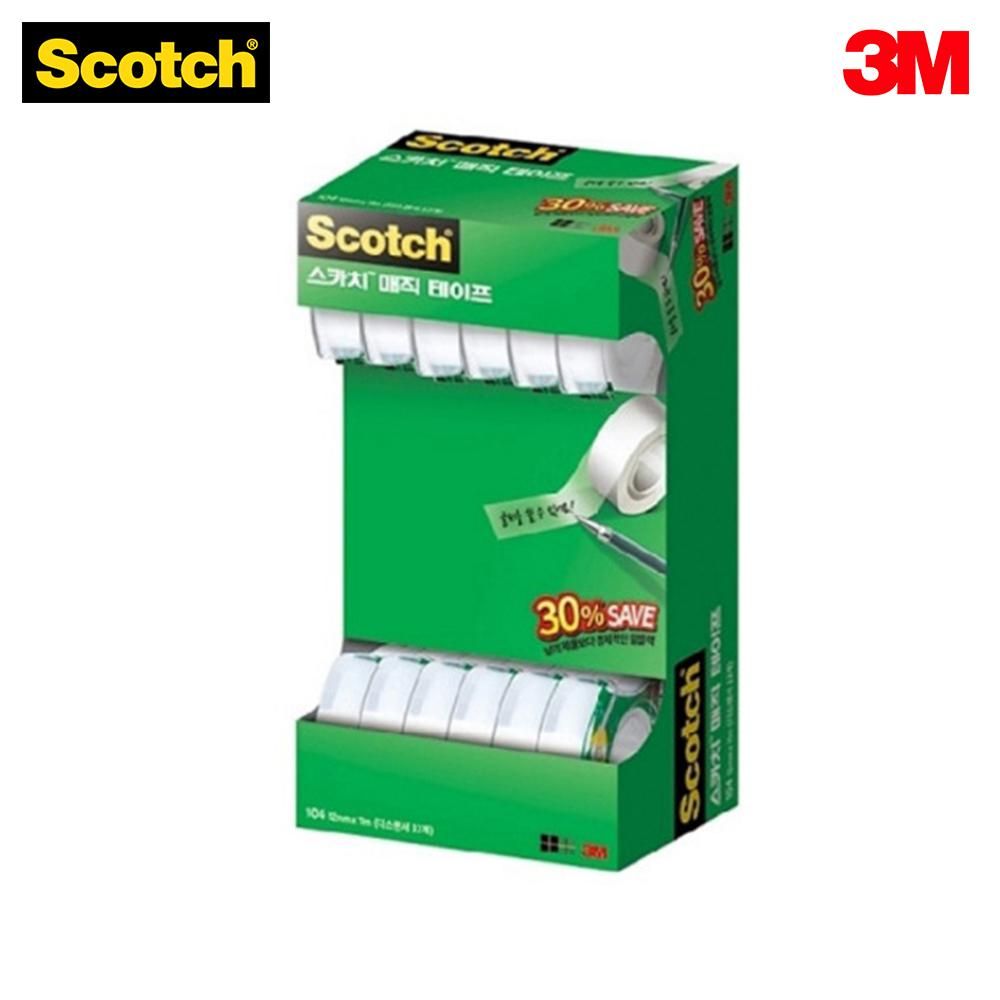 3M 스카치 매직테이프 오피스팩 810 104-12 (12mm)