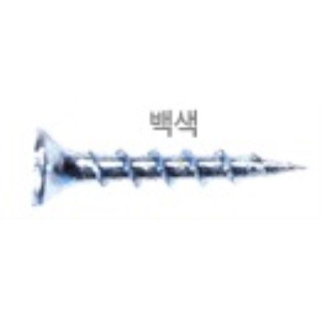 목재용피스/백색 (8 봉) 6x50mm(500EA) COARSE THR