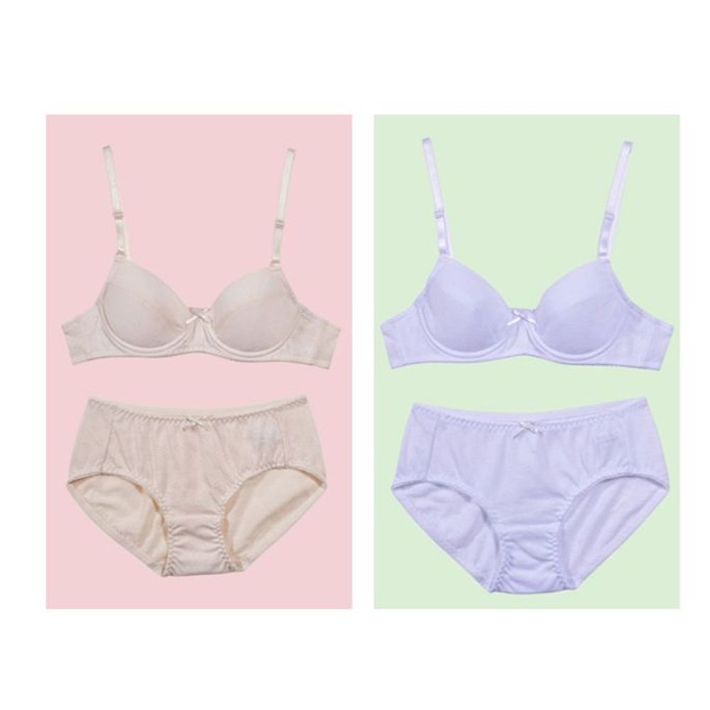 브라 그래픽 브라팬티 실타래 여학생 속옷 주니