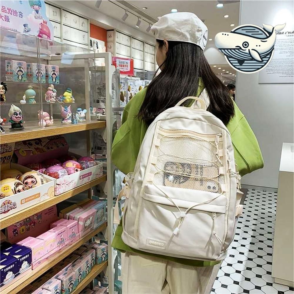 트렌디한 메쉬 디자인 백팩 편한 착용감