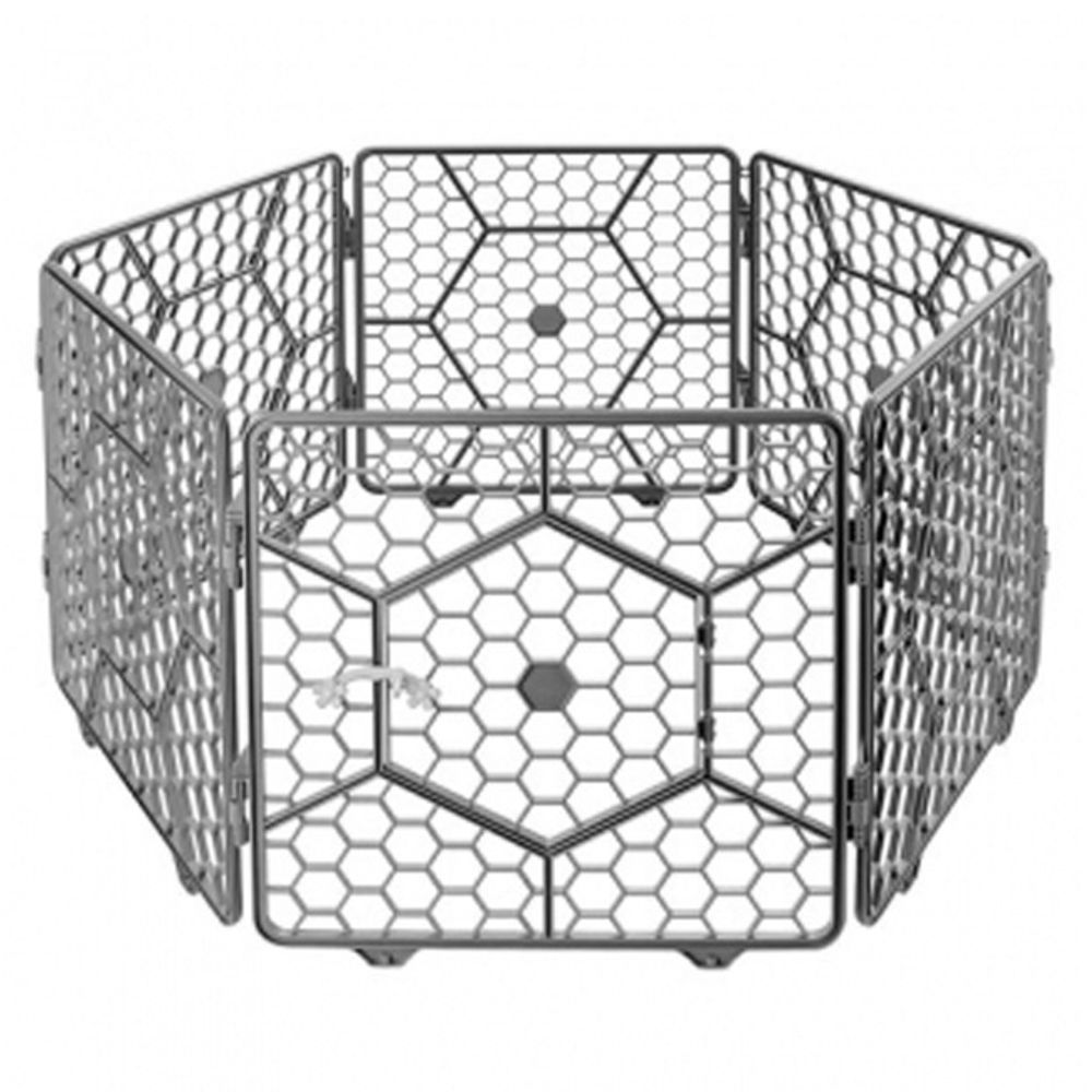 반려견 울타리 대형 6개입 1P 다크그레이 분리 펜스