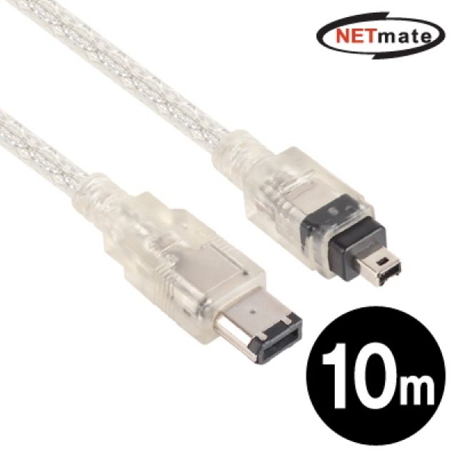 NETmate NMCA-64M100 IEEE1394 6-4 케이블 10m