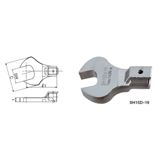 토크렌치교환헤드스패너 CLE550N.750N SH27D-22