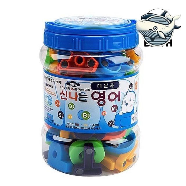 영어 자석 스티커 공부 원형 알파벳 자석