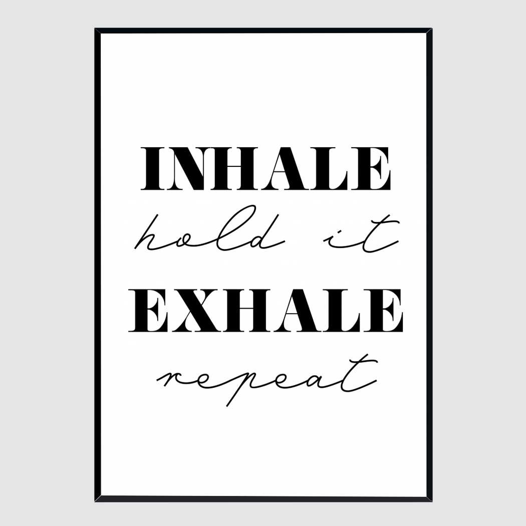 거실그림액자 Inhale Exhale A3사이즈