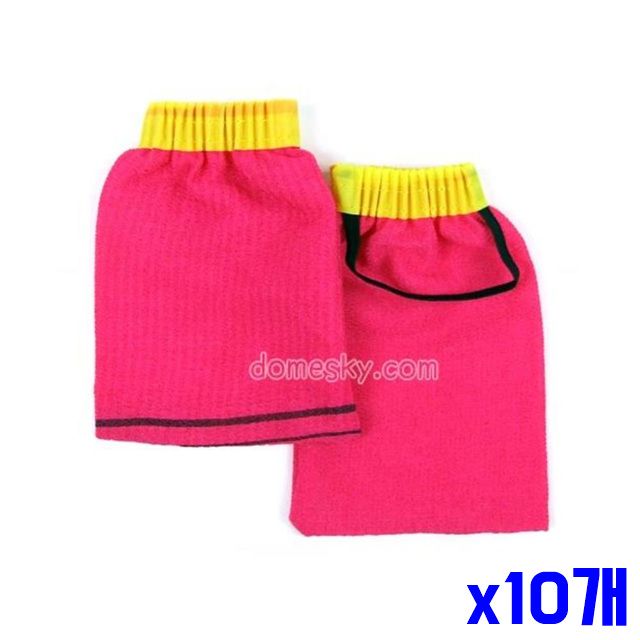 간편 리필 x10개 때수건 때밀이타올 타올 양면자루 2P