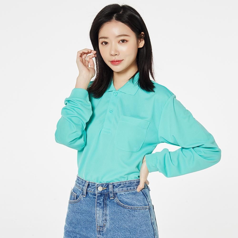 라운드넥 면 하프클럽 브이넥 버건디 카라티 기