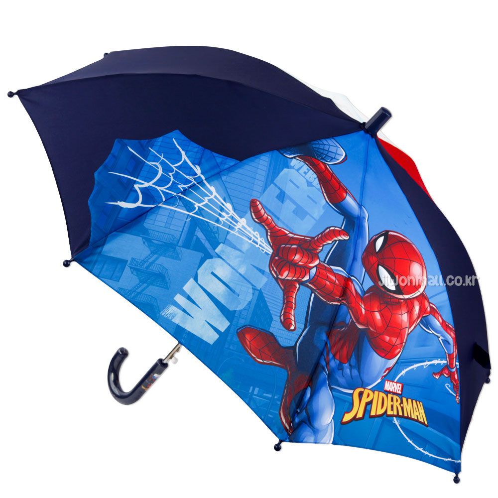스파이더맨 거미줄 입체 홀로그램 47 우산-네이비