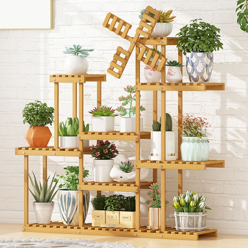 B 102cmx24.5mx120cm 오크 진열대 6단 대나무 풍차
