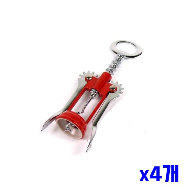따개 가능한 x4개 병따개 오프너 와인 사용 반영구적