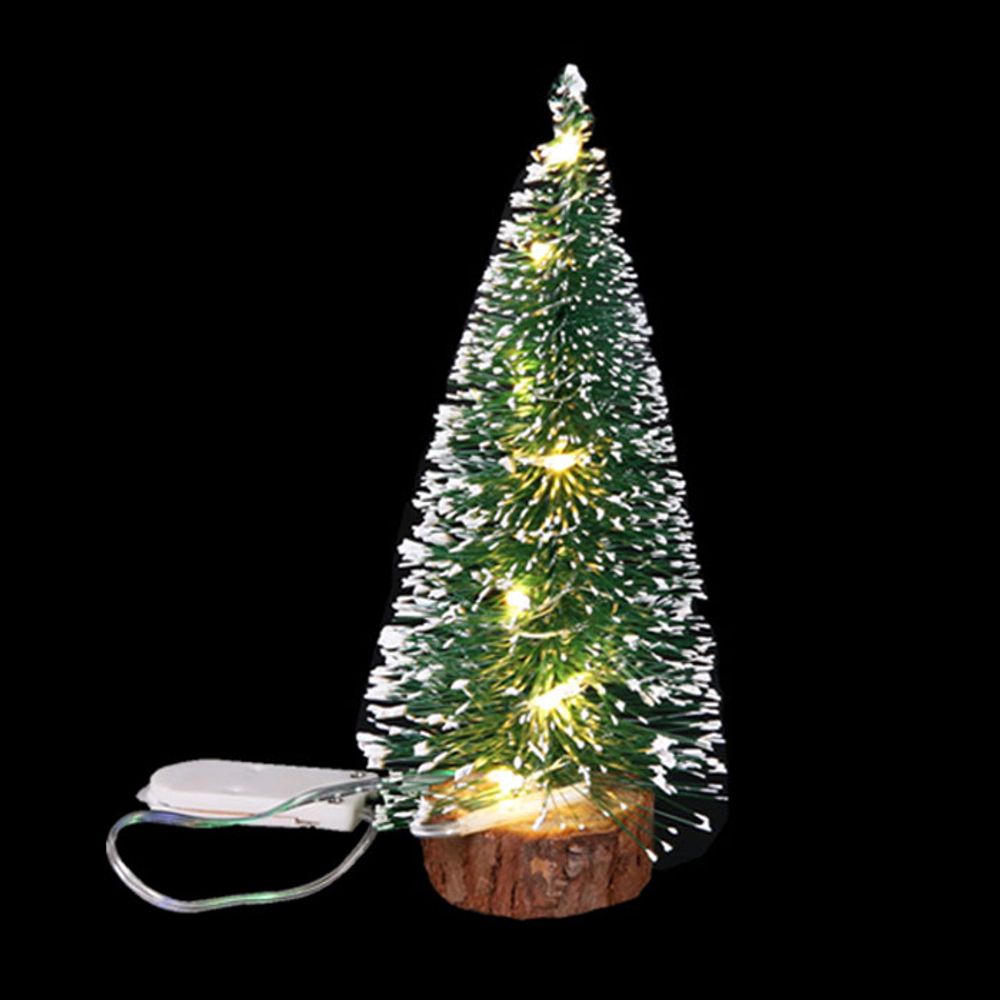[다모아몰]LED 전구 크리스마스 미니 트리 나무 8X20cm 오브제