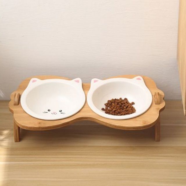 반려동물 아름드리 도자기 밥그릇 2구