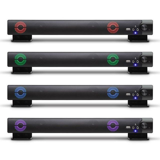 LED 컴퓨터 스피커 사운드바 작은스피커