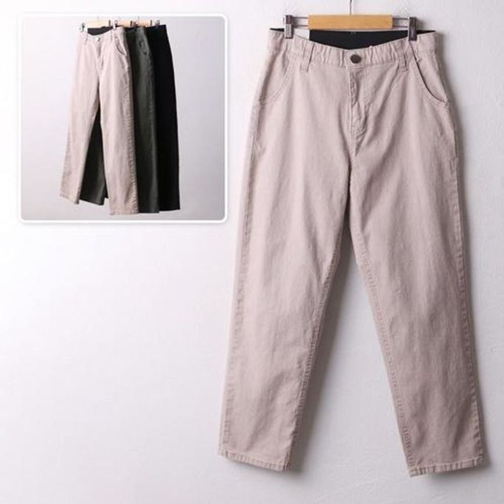 309A716S 여성큰옷 일자 여성 팬츠 중년
