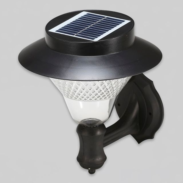 태양광 LED 정원등 32 LED(블랙)(벽부겸용)