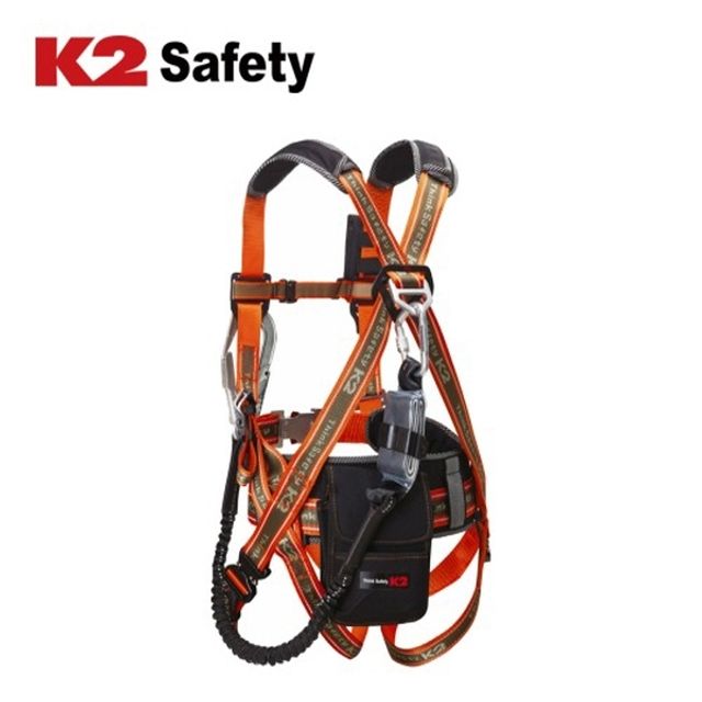 K2 전체식벨트 KB-9202(OR) 산업용 건설현장 안전벨트