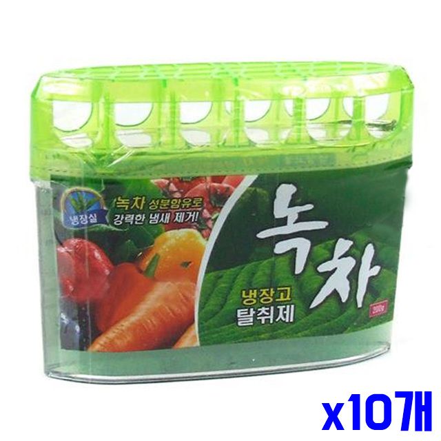 200g 냉장고 탈취제 x10개 녹차향 냉동실냄새