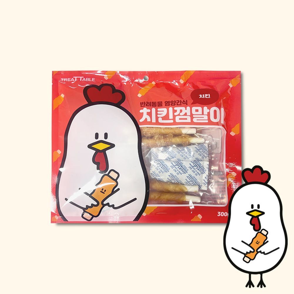 5개 단위 치킨껌말이 반려동물 영양간식 300g