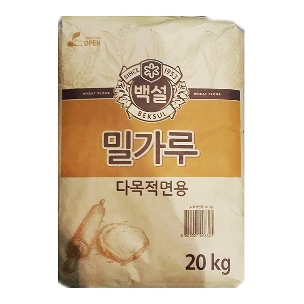 백설 밀가루 다목적밀가루 포대 20Kg