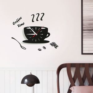 아이티알,NU 커피타임 붙이는 DIY 벽시계 주방 거실 포인트벽시계