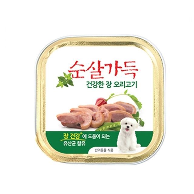 건강한 장 오리고기 100g 24개 애견통조림 강아지통