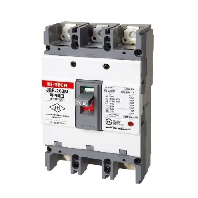 산업용 배선차단기 JBE-203M (고차단) 3P 200A 25kA