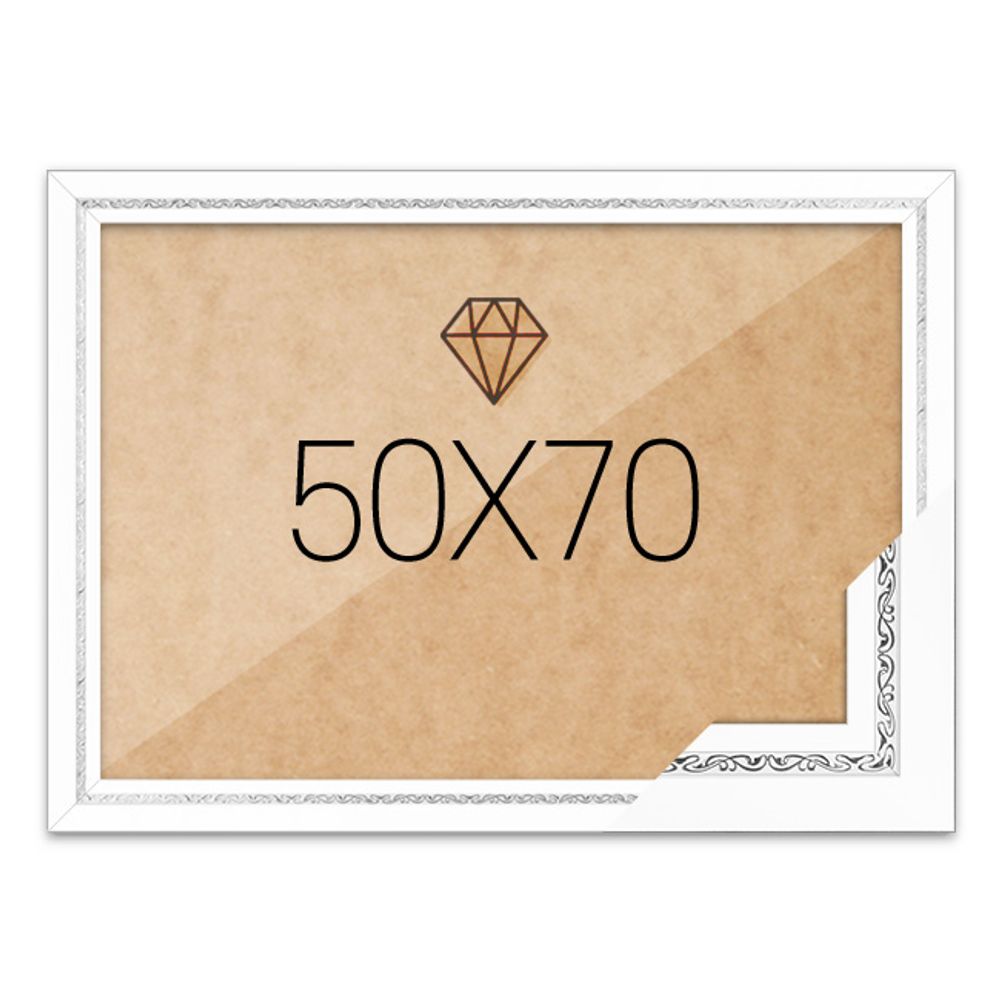 보석십자수액자 50x70 고급형 그레이스 화이트