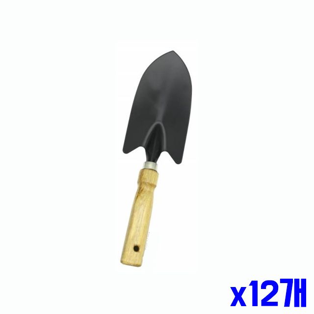 x12개 모종삽 원예용품기타 정원용품 손잡이 나무 모