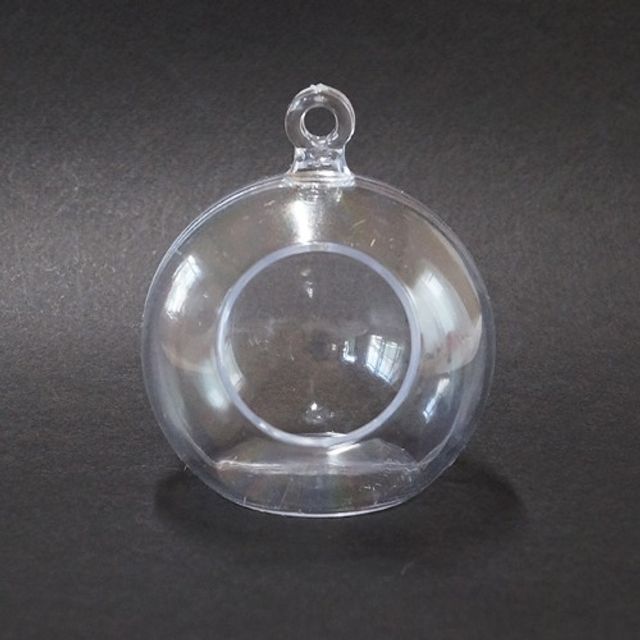(188차 재입고) 원형 PVC테라리움 반쪽용기 8cm 소