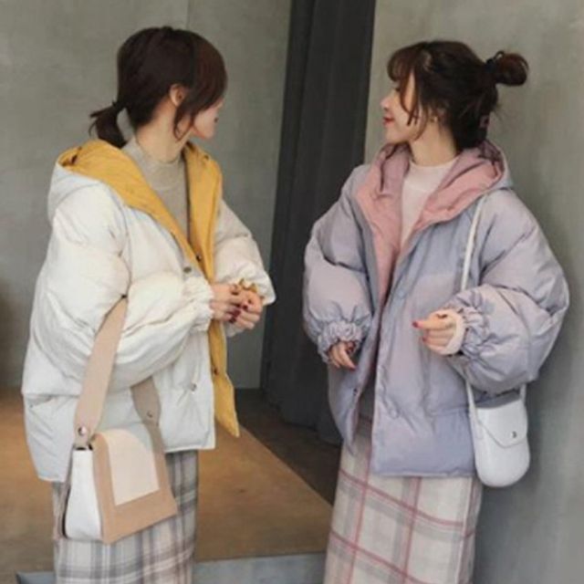 WS-JP10 여성패딩 플 후 리버시블 리스