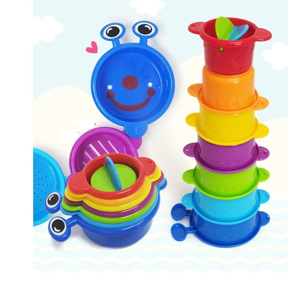 유아 아기 아가 욕실 목욕 놀이 컵쌓기 장난감 완구