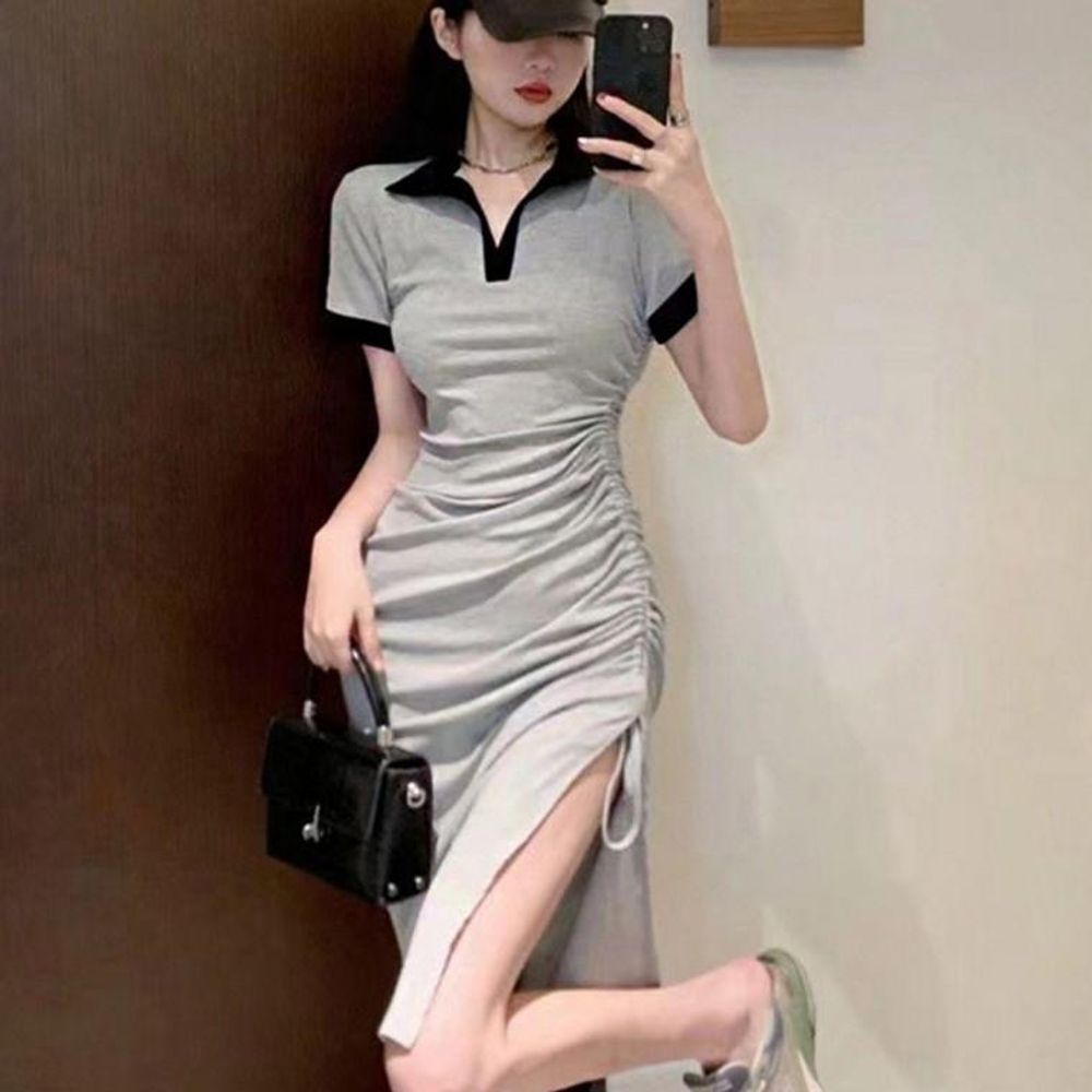 봄 가을 여름 여성 면원피스 나그랑 패션 원피스 미니