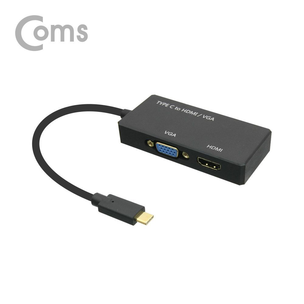 Coms USB 3.1 Type C to HDMI VGA 변환 컨버터