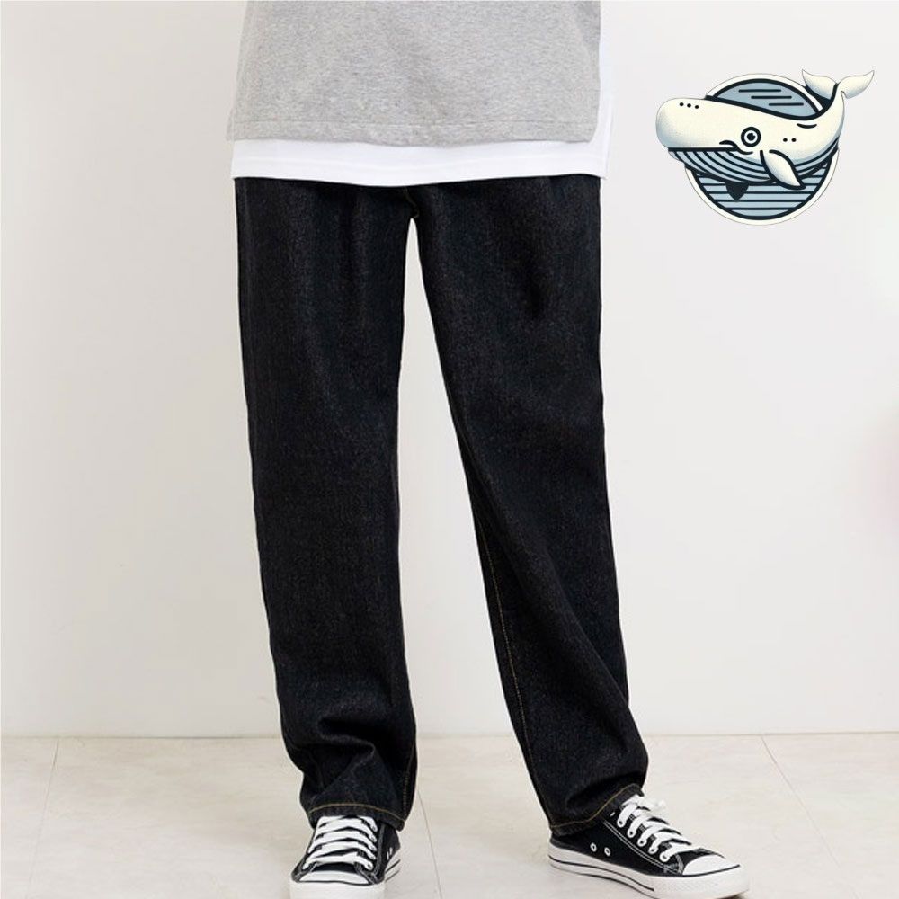흑청 남자 배기핏 청바지 데일리 와이드핏