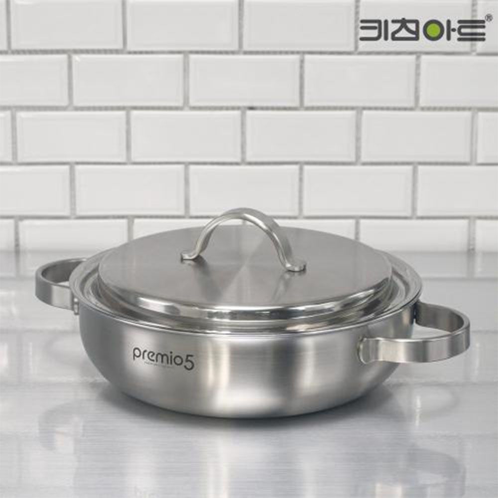 통5중 프리미오 냄비 인덕션 스테인리스 찌개 24 전골