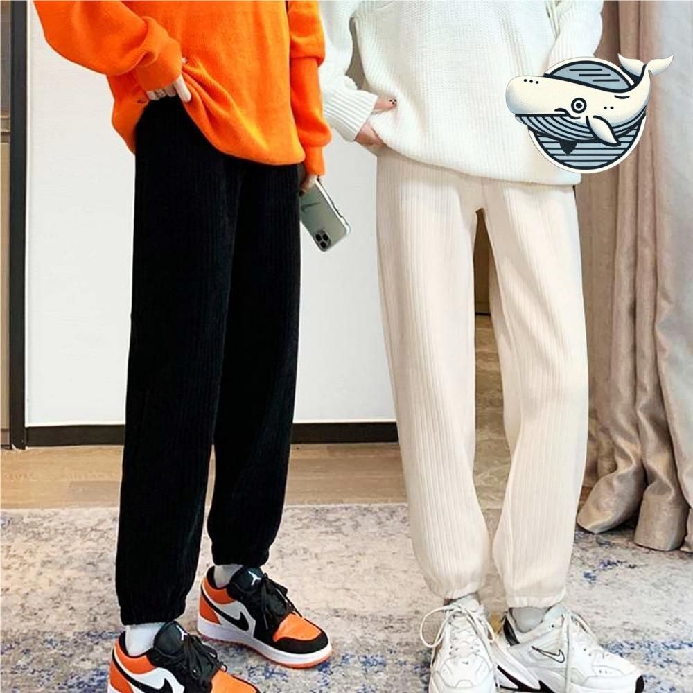 여성 편안한 조거 팬츠 캐주얼 실루엣 밴딩
