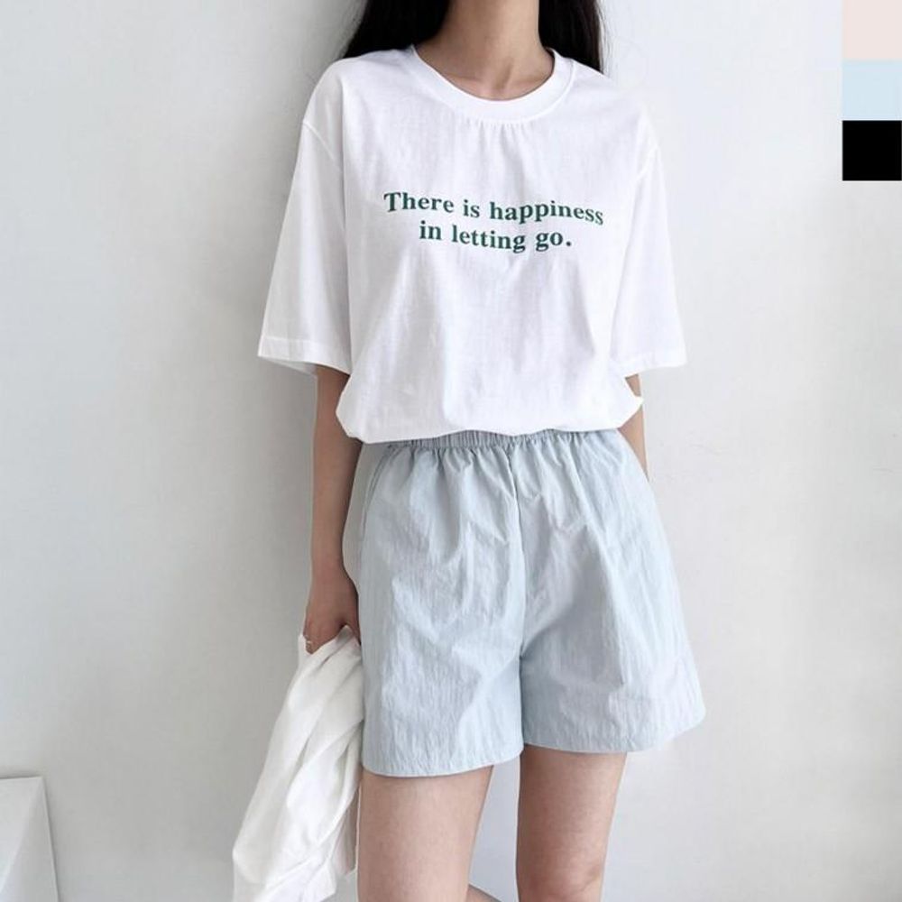 여성 바스락 밴딩 반바지 바스락 밴딩 여름바지 팬츠