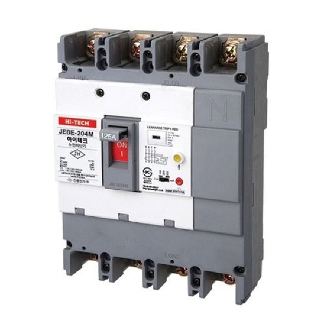 산업용 누전차단기 JEBE-204M 125A 25kA 4P