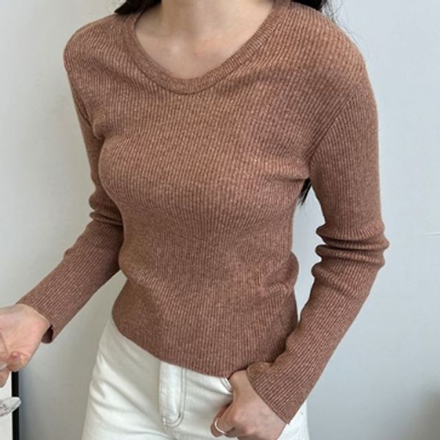핑크 앙고라 민소매 디자인 기본 디작소 롱 프