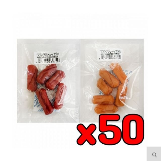 강아지 오리 치킨 소시지 영양줄줄이 30g 50개묶음