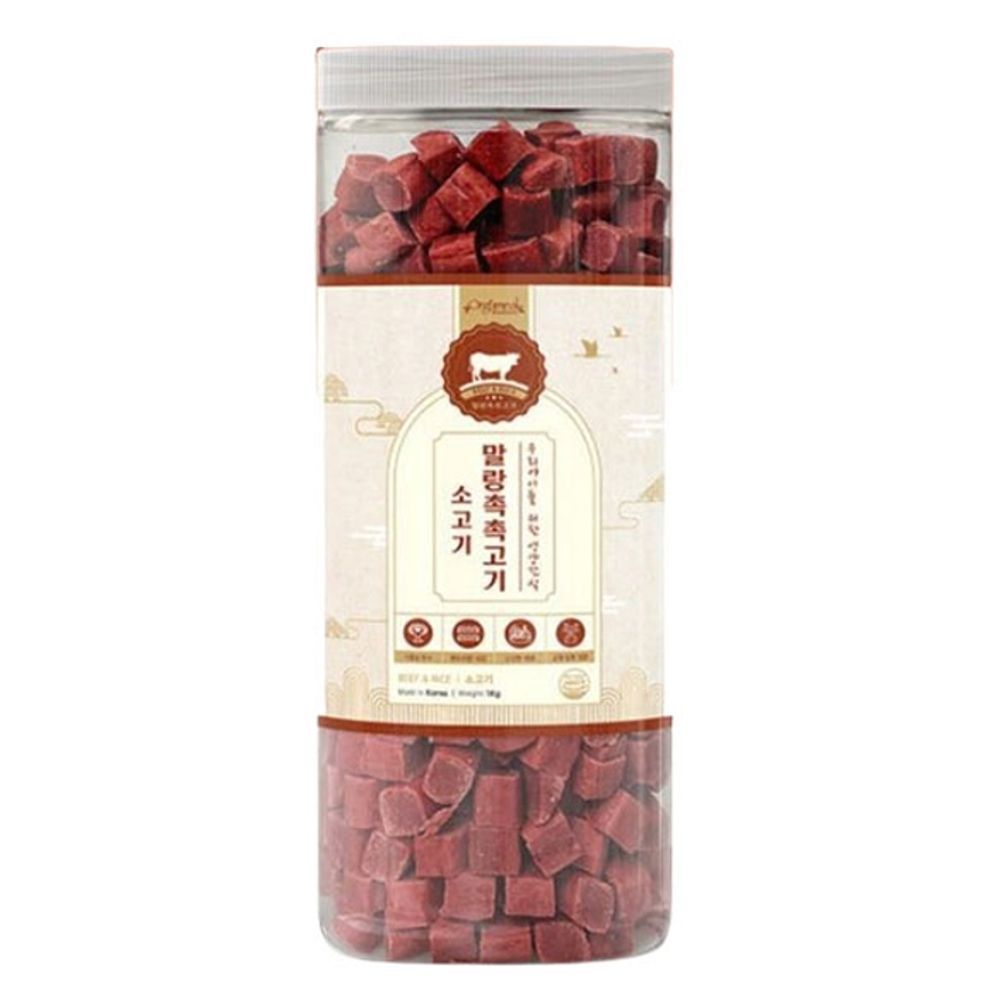 말랑촉촉 강아지 간식 육포 영양 애견간식 소고기 1kg