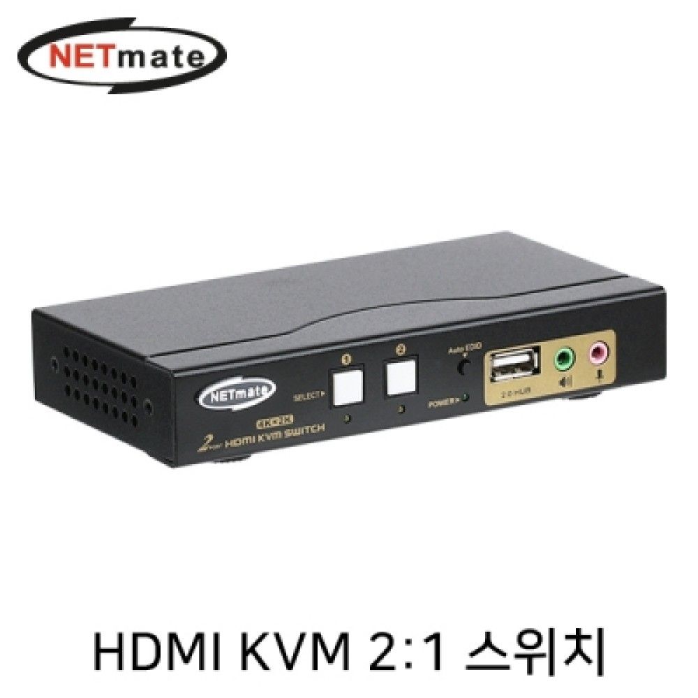 넷메이트 NMJSHKD02C 4K 지원 HDMI KVM 21 스위치USBJ