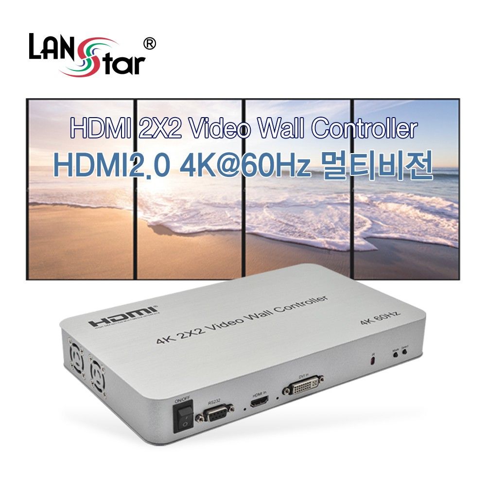 HDMI 2x2 멀티비전 비디오월 월컨트롤러