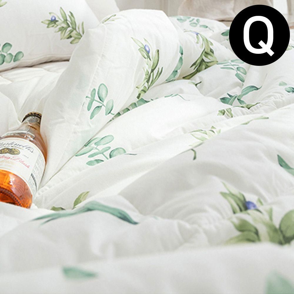 해피니 내추럴 광목 순면 차렵이불 퀸 Q (화이트)