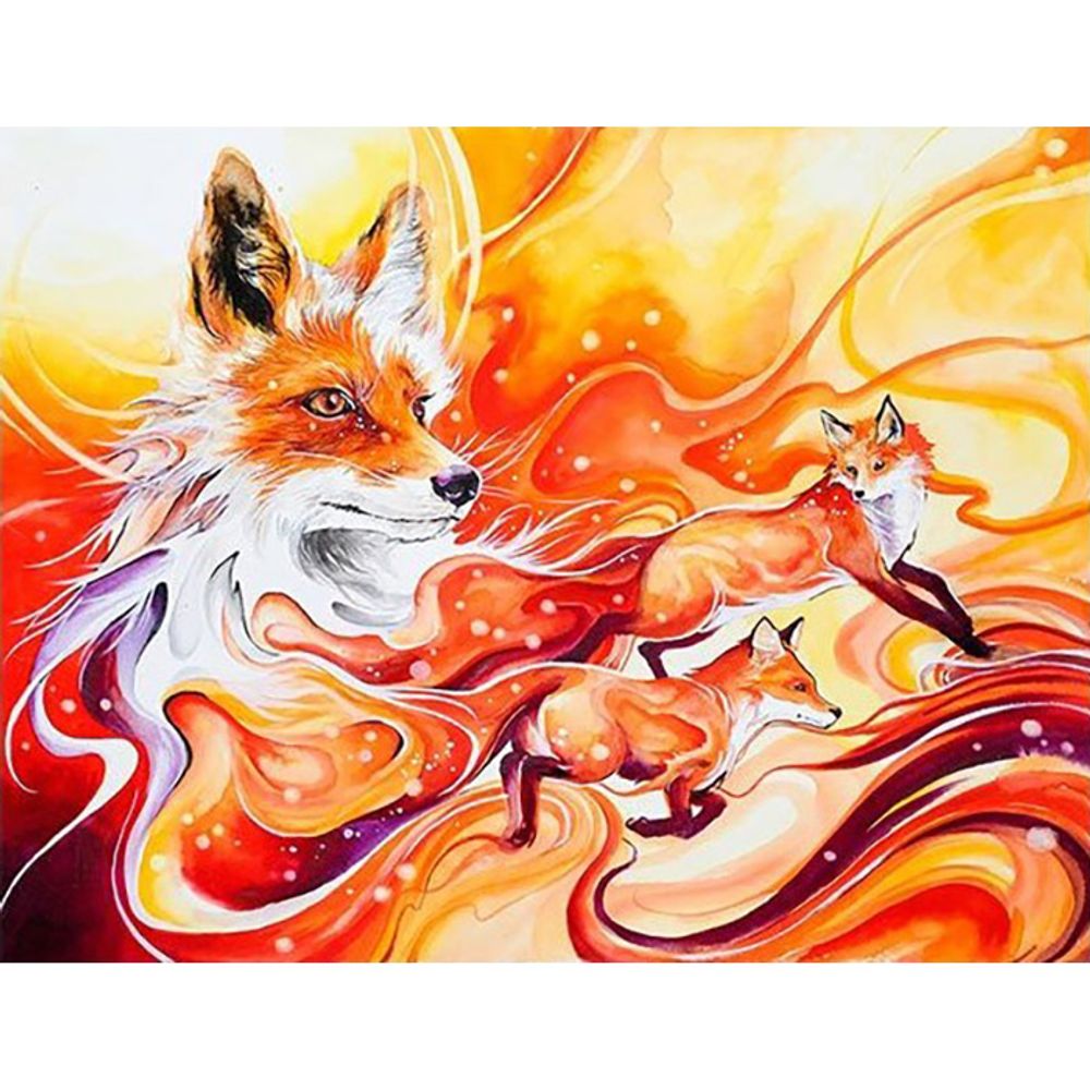 천년여우 (패브릭) 보석십자수 50x65