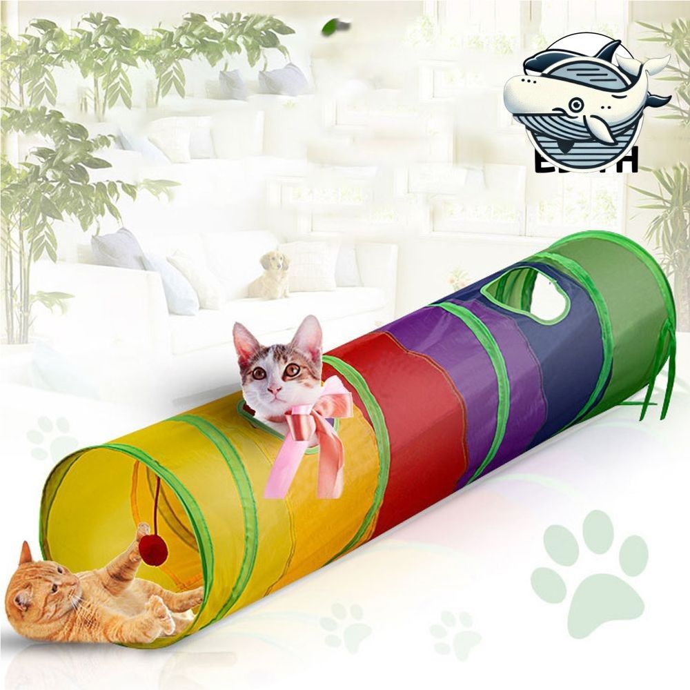 귀여운 고양이 캣터널 캣타워 집과 터널 복합형